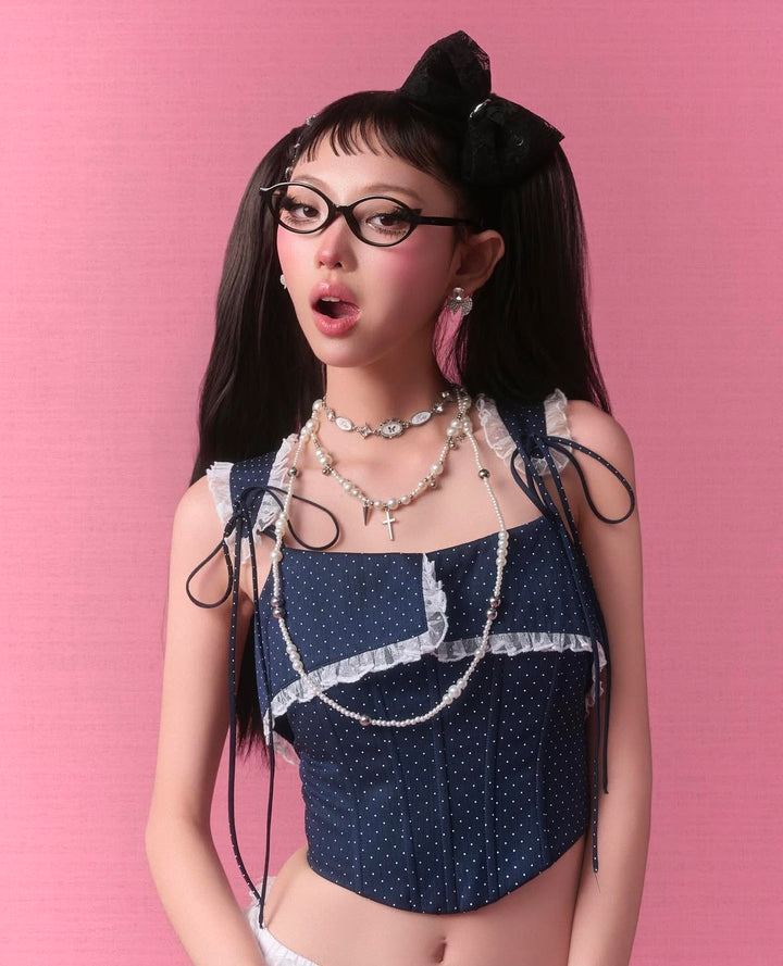 IUE Polka dot corset